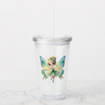 Aquarell-Fee-Acryl-Tumbler