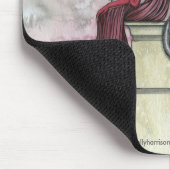 Aquarell-Fee-Drache-Kunst-Mauspad Mousepad (Ecke)