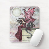 Aquarell-Fee-Drache-Kunst-Mauspad Mousepad (Mit Mouse)