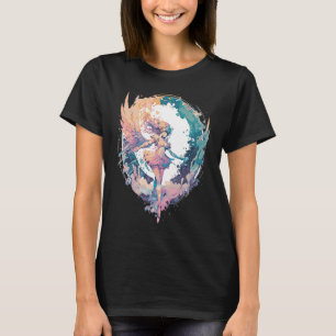 Aquarell-Fee Fairycore-Grunge-Pastell-Goth-Ästheti T-Shirt