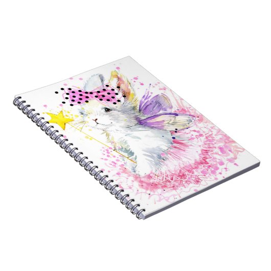 Aquarell-Fee-Häschen Notizblock (Rechte Seite)