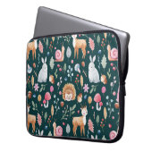 Aquarell-Feenzauberwald-Kinderpattern Laptopschutzhülle (Vorderseite Links)