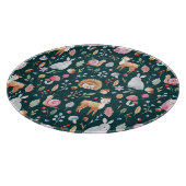 Aquarell-Feenzauberwald-Kinderpattern Schneidebrett (Ecke)