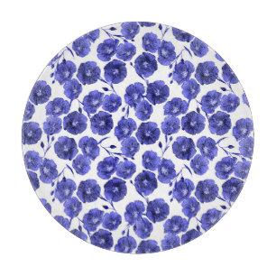Aquarell-Feldblumen: Botanische Tapete Schneidebrett