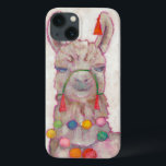 Aquarell-Festival-Lama Case-Mate iPhone Hülle<br><div class="desc">Festival-Lama-Künstler: Chariklia Zarris</div>