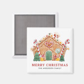 Aquarell Festive Lebkuchen Weihnachten Magnet (Vorderseite/Rückseite)