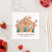Aquarell Festive Lebkuchen Weihnachten Serviette (Beispiel)