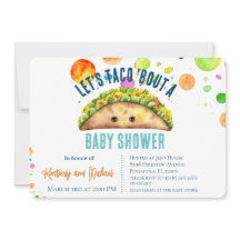 Aquarell Fiesta Let's TACO 'Bout a Baby Shower