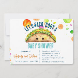 Aquarell Fiesta Let's TACO 'Bout a Baby Shower Einladung