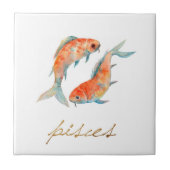 Aquarell-Fisch-Fische Fliese (Vorderseite)