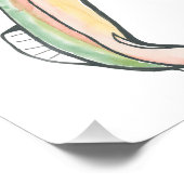 Aquarell Fisch Fotodruck (Ecke)