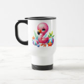 Aquarell Flamingo Clipart-95059 Reisebecher (Links)