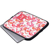Aquarell-Flamingo in den Aquarellen | addieren Laptopschutzhülle (Vorne Knopf)