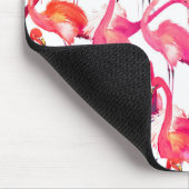 Aquarell-Flamingo in den Aquarellen | addieren Mousepad (Ecke)