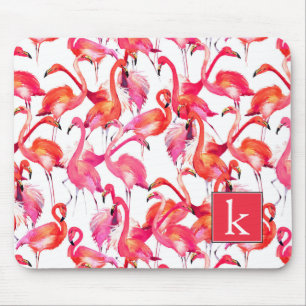 Aquarell-Flamingo in den Aquarellen   addieren Mousepad