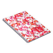 Aquarell-Flamingo in den Aquarellen | addieren Notizblock (Rechte Seite)