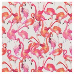 Aquarell-Flamingo in den Aquarellen Stoff