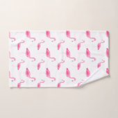 Aquarell-Flamingo-Muster Badhandtuch Set (Handtuch)