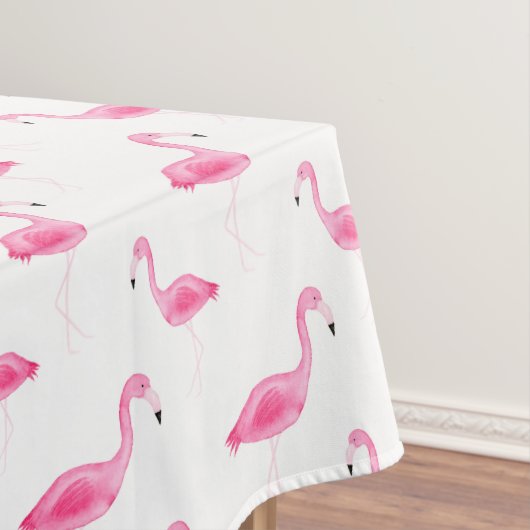Aquarell-Flamingo-Muster Tischdecke (Beispiel)