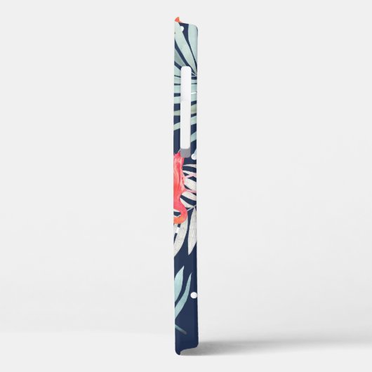 Aquarell Flamingo: Rosa tropische Eleganz. Case-Mate iPhone Hülle (Rückseite / Links)