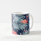 Aquarell Flamingo: Rosa tropische Eleganz. Kaffeetasse (VorderseiteRechts)