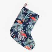 Aquarell Flamingo: Rosa tropische Eleganz. Kleiner Weihnachtsstrumpf (Vorderansicht (hängend))