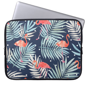 Aquarell Flamingo: Rosa tropische Eleganz. Laptopschutzhülle