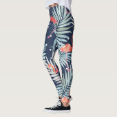 Aquarell Flamingo: Rosa tropische Eleganz. Leggings (Links)