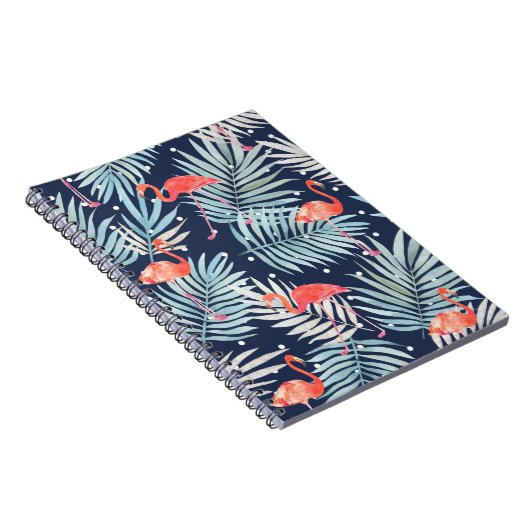 Aquarell Flamingo: Rosa tropische Eleganz. Notizblock (Rechte Seite)