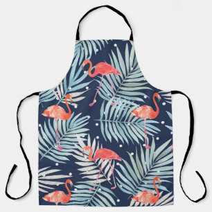 Aquarell Flamingo: Rosa tropische Eleganz. Schürze