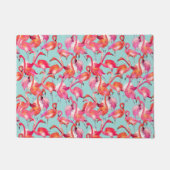 Aquarell-Flamingos erfasst Fußmatte (Vorderseite)