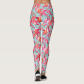 Aquarell-Flamingos erfassten 2 Leggings (Rückseite)