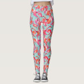 Aquarell-Flamingos erfassten 2 Leggings (Vorderseite)