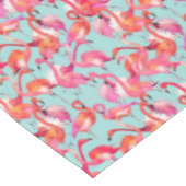 Aquarell-Flamingos erfassten 2 Tischdecke (Schrägansicht)