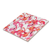 Aquarell-Flamingos in den Aquarellen Fliese (Seite)