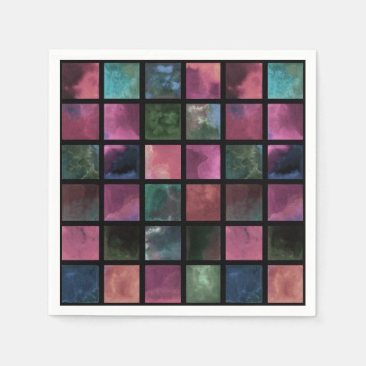 Aquarell, Fliesen Serviette (Vorderseite)