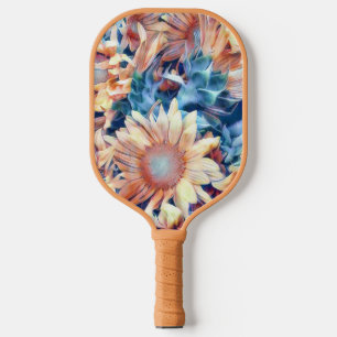 Aquarell floral 03 pickleball schläger