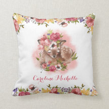 Aquarell Floral Baby Girl Personalisiert