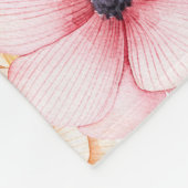 Aquarell Floral Baby Milestone Fleecedecke (Ecke)