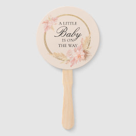 Aquarell Floral Boho Pink Babydusche Fächer