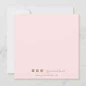 Aquarell Floral Danke Business Card (Rückseite)