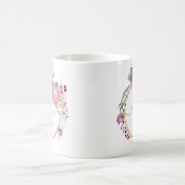 Aquarell Floral & Gold Baby Dusche Kaffeetasse (Mittel)