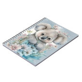 Aquarell Floral Koala Notizblock (Linke Seite)