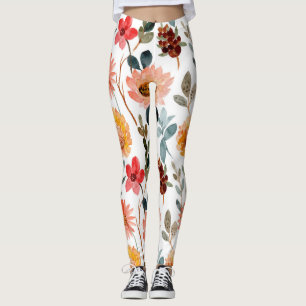 Aquarell floral leggings
