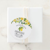 Aquarell Floral Lemon Limoncello Danke Geschenkanhänger (Beispiel)