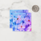 Aquarell Floral Mini Mitteilungskarte (Vorderseite/Rückseite Beispiel)