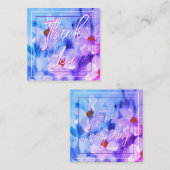 Aquarell Floral Mini Mitteilungskarte (Vorne/Hinten)