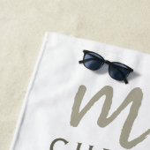 Aquarell Floral Mrs. Date Strandtuch (Beispiel)