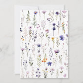 Aquarell Floral Storybook Kinderdusche Einladung (Rückseite)