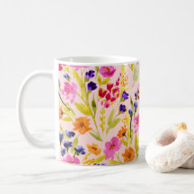 Aquarell Floral - Tasse